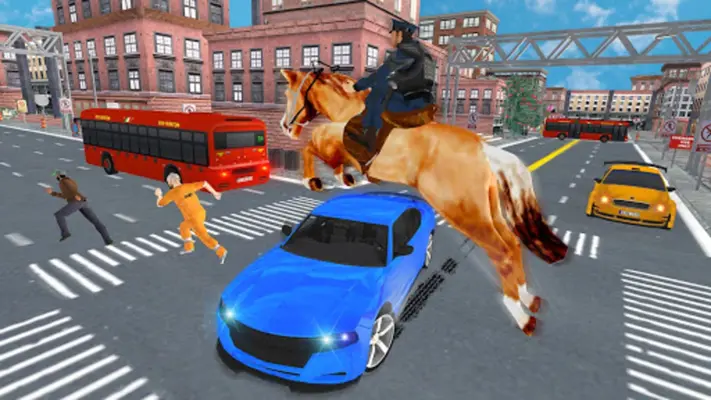 US Police Horse Criminal Chase android App screenshot 0